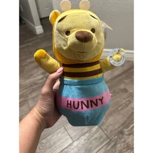 Disney Winnie the Pooh Plush Bee Costume Hunny Pot Yellow New Honey Bear Toy